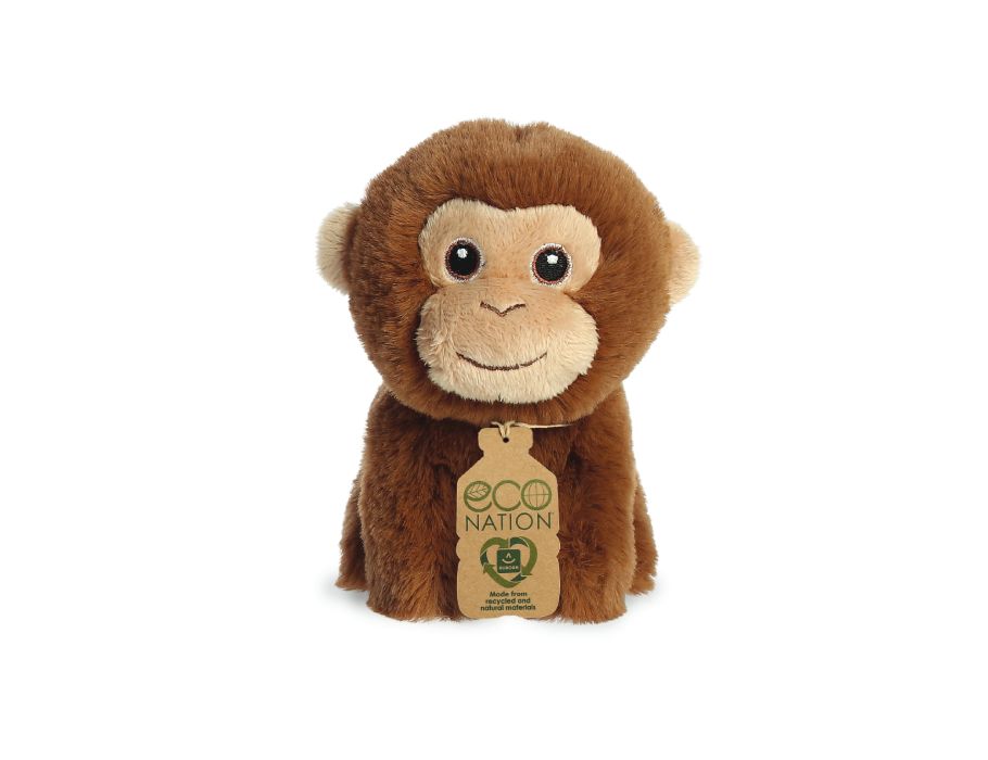 Eco Nation Plüsch Plüschtier Mini Affe 13 cm
