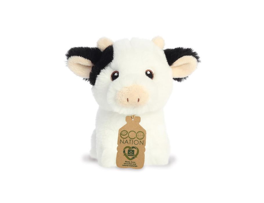 Öko -Nation Pluchen kuscheln Sie Mini Kuh 13 cm
