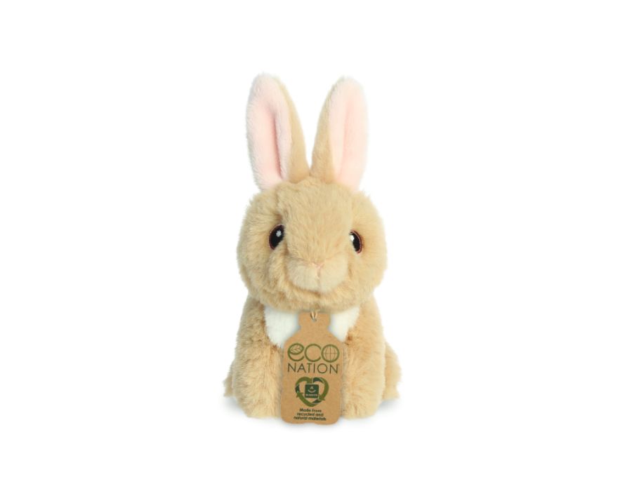 Eco Nation Plüsch Plüschtier Mini Kaninchen 13 cm