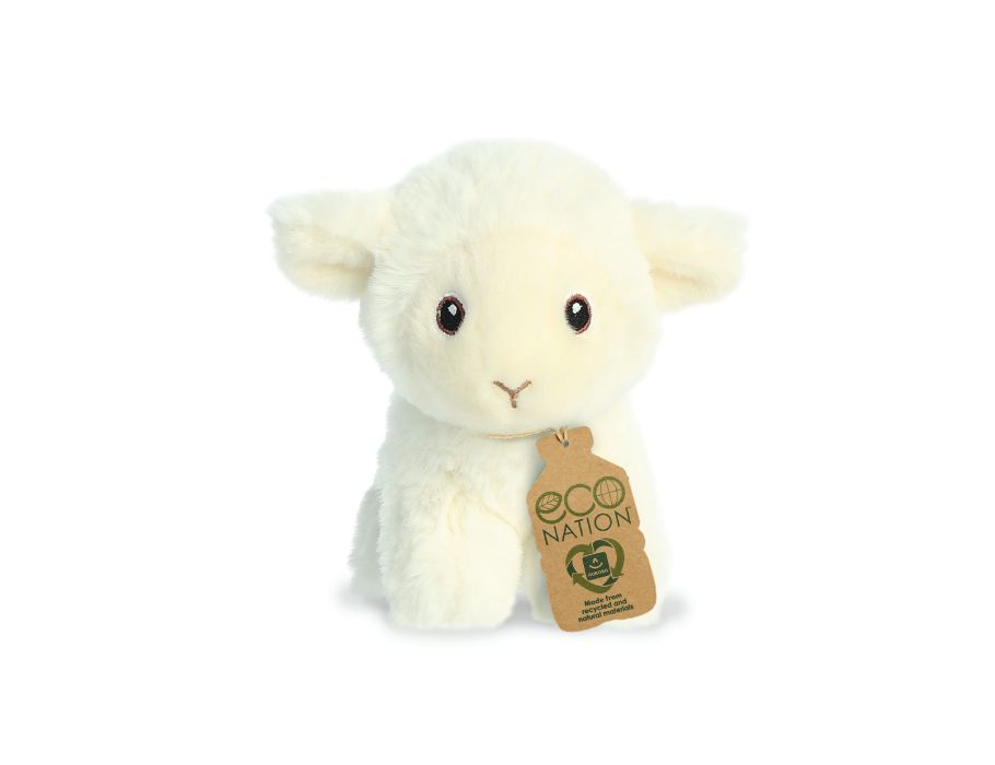 Öko -Nation Pluchen kuscheln mini lammetje 13 cm