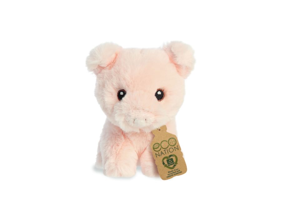 Öko -Nation Pluchen kuscheln Sie Mini Schwein 13 cm