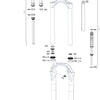 Rockshox susp.f.fork RS Judy Sil.tk 130 mm schwarz