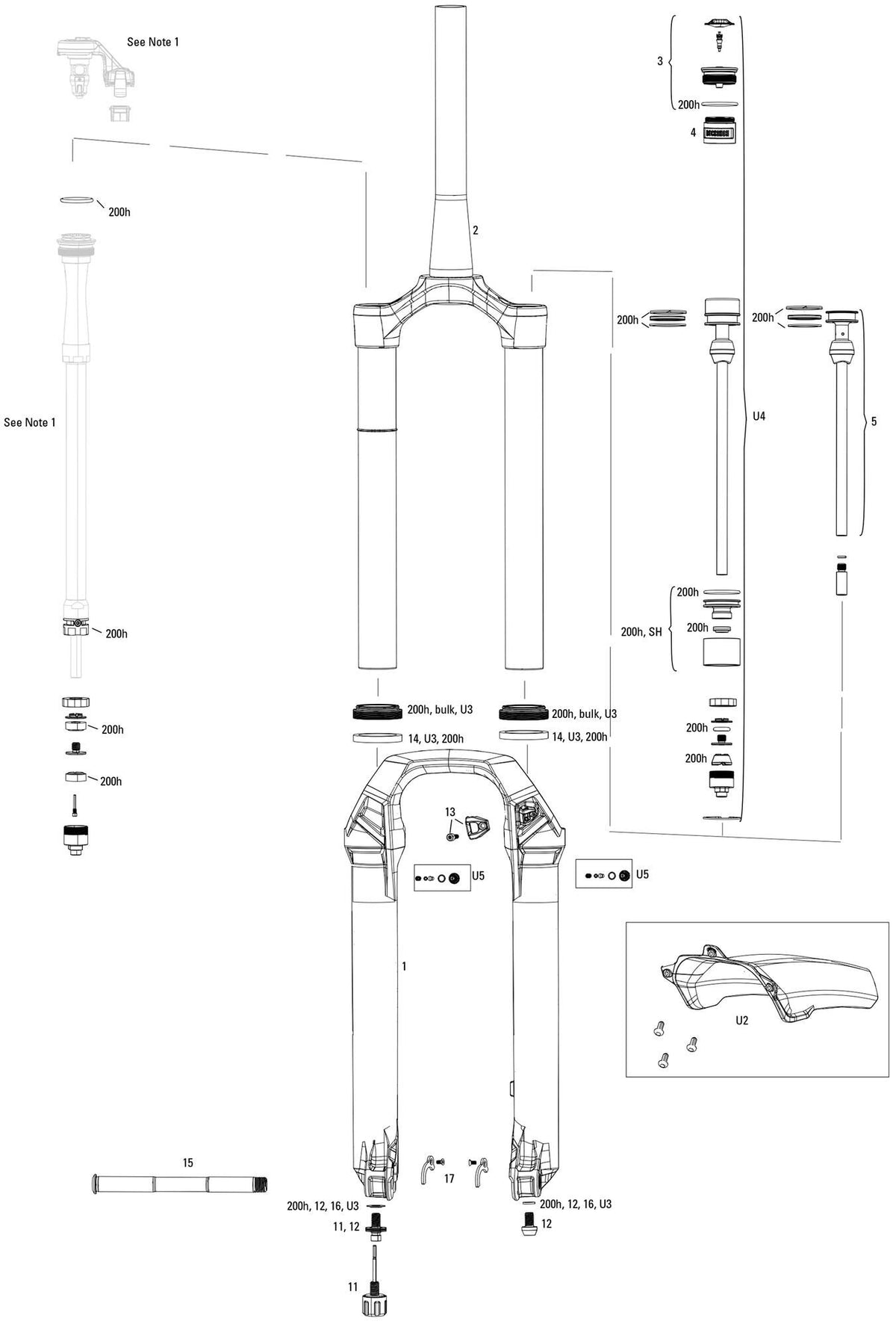 Rockshox susp.f.fork rs lyrik ult. FA 27,5 29 160 mm BL.