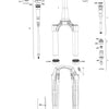 Rockshox RS Suspension Fork Rudy U Rd2 700c Black 30mm 51Off