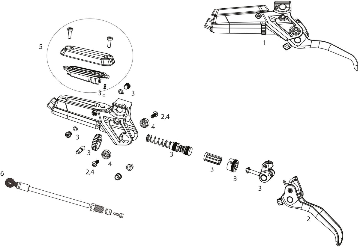 SRAM Disc Bremscode Bronze Stealth Fr.950mm