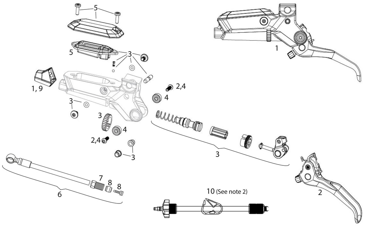 SRAM -Scheibenbremse Maven ul. Stealth hinten 2000 mm