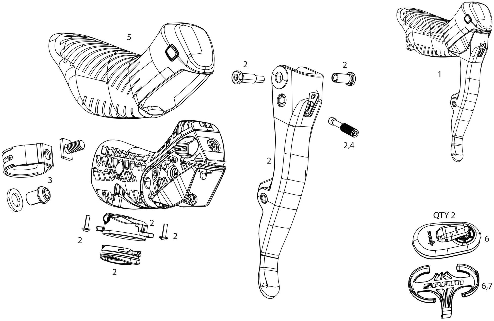SRAM Upgrade Kit Hammerh. Force Axs Bremsen FM
