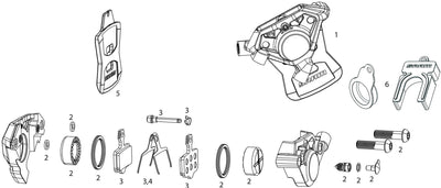 SRAM BREMSE CD Rivale Axs E1 rechts vorne