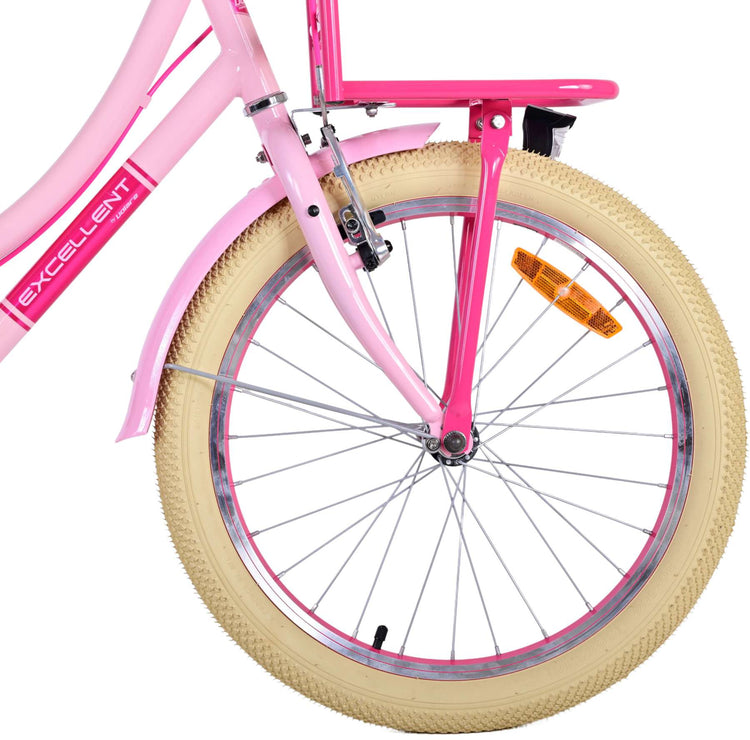Volare Exzellente Kinderfahrrad - Mädchen - 20 Zoll - Pink - Zwei Handbremsen