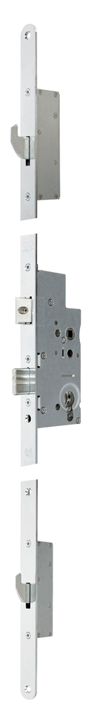 Nemef 5060 Mehrpunkt-Sicherheitsschloss | Kurbelbetrieb | skg*** | dm65mm | pc72mm | Frontplatte aus verzinktem Stahl 20x1950mm abgerundet | dr 1+3 2+4 - a000326387