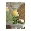 Ideas 4 seasons Glas-Teelichtlampe weich grün H16cm