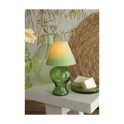 Ideas 4 seasons Glas-Teelichtlampe weich grün H16cm