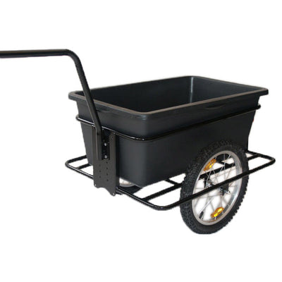 Roland Big Boy Fahrradanhänger - Kunststoff Stahl - 90L - Schwarz