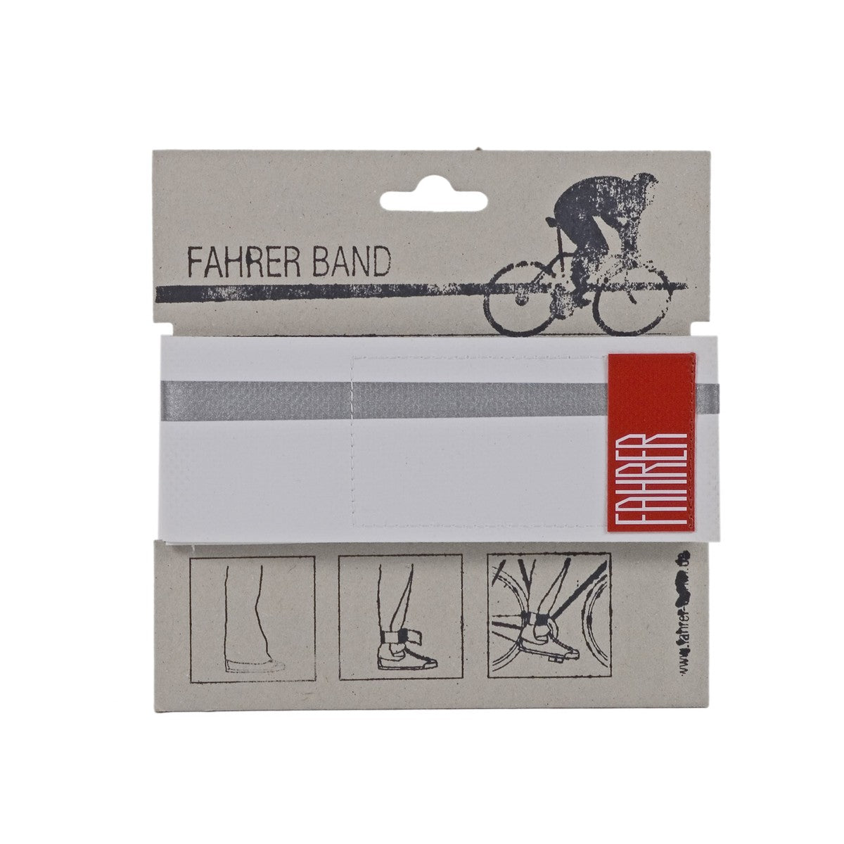 Fahrer Broekklem Band Nachfolger weiß