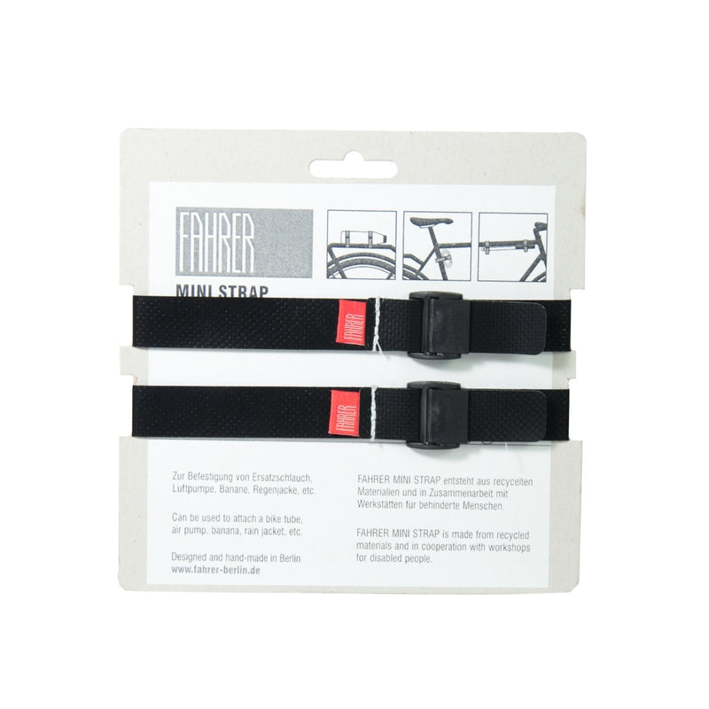 Fahrer Cargo Mini -Riemen M 35x2cm schwarz (2 Stücke)