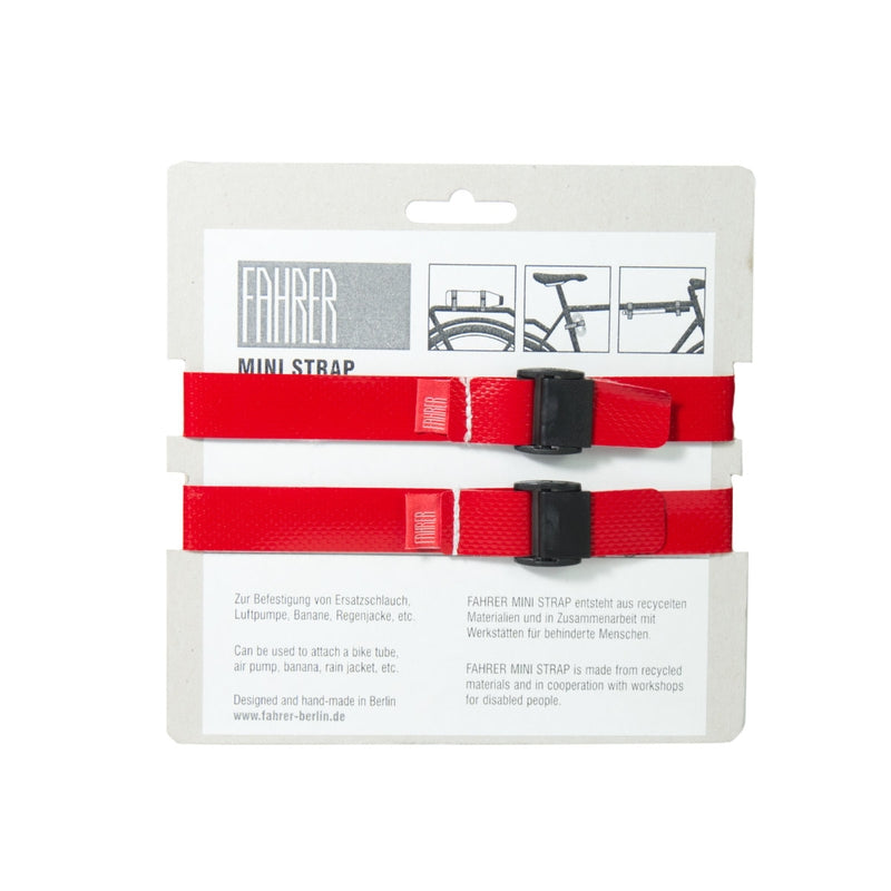 Fahrer Cargo Mini -Riemen M 35x2cm rot (2 Stücke)