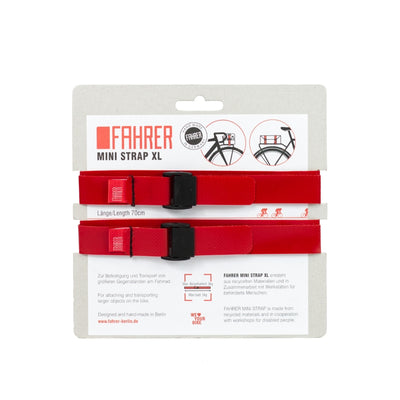 Fahrer Cargo Mini -Riemen XL 70x2cm rot (2 Stücke)