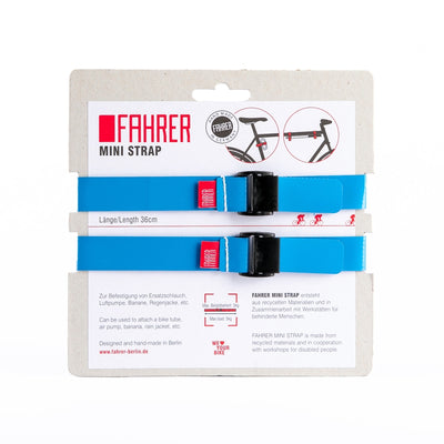 Fahrer Cargo Mini -Riemen M 35x2cm hellblau (2 Stücke)
