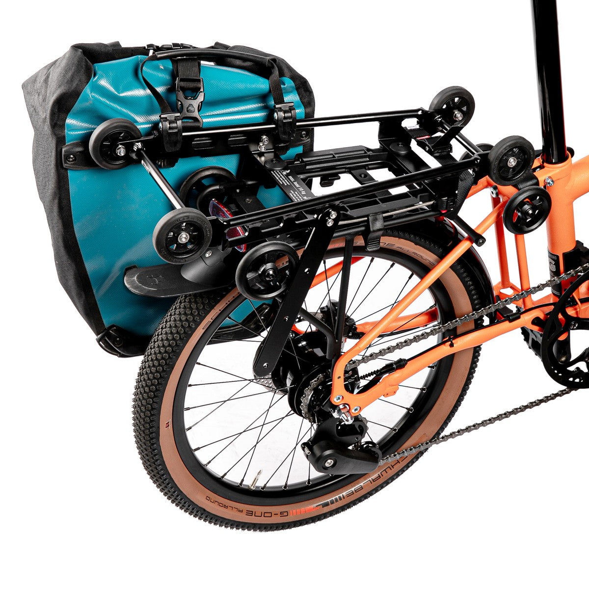 Fahrer Achterdrager Ausmaß der Top -Träger Brompton Schwarz