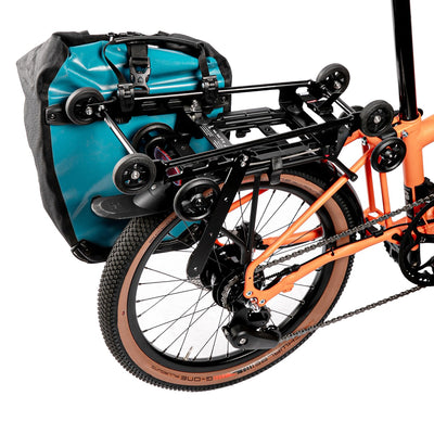 Fahrer Achterdrager Ausmaß der Top -Träger Brompton Schwarz