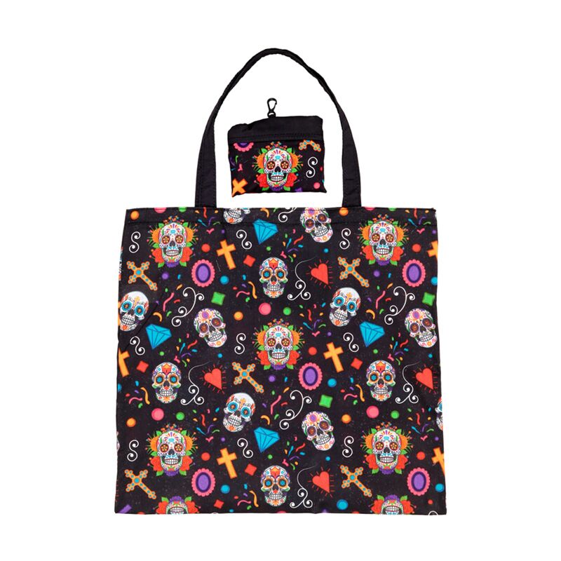 Rpet faltbare Tasche – Dia de los Muertos