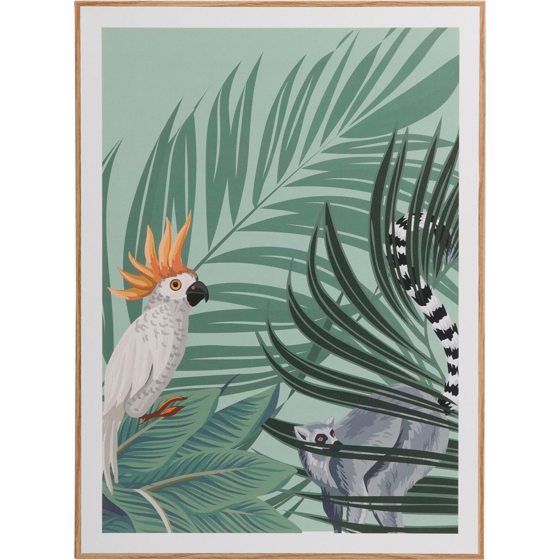 Home-Styling Wanddeko MDF 28x38cm Dschungel