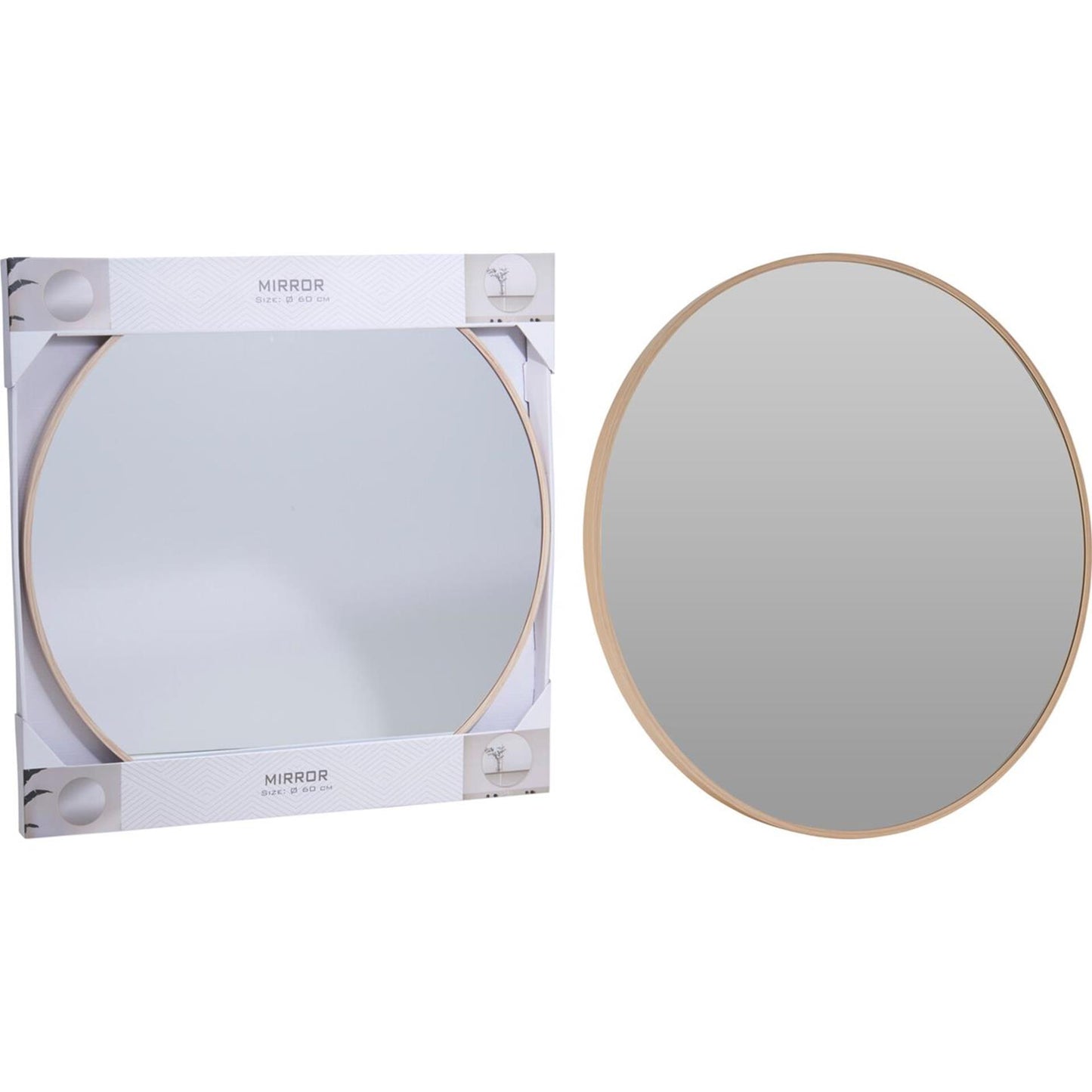 Home-Styling-Spiegel aus Aluminium ø60cm