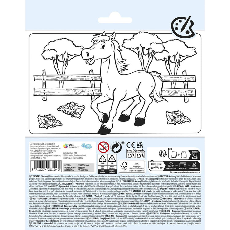 Totum Stickervel -Pferde