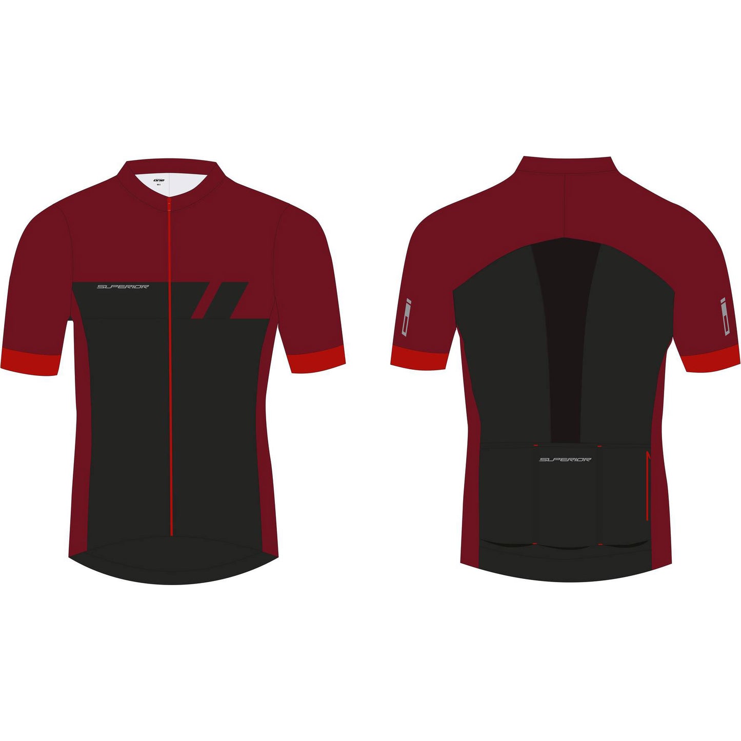 Hochwertiges MTB-Trikot in tibetischem Rot