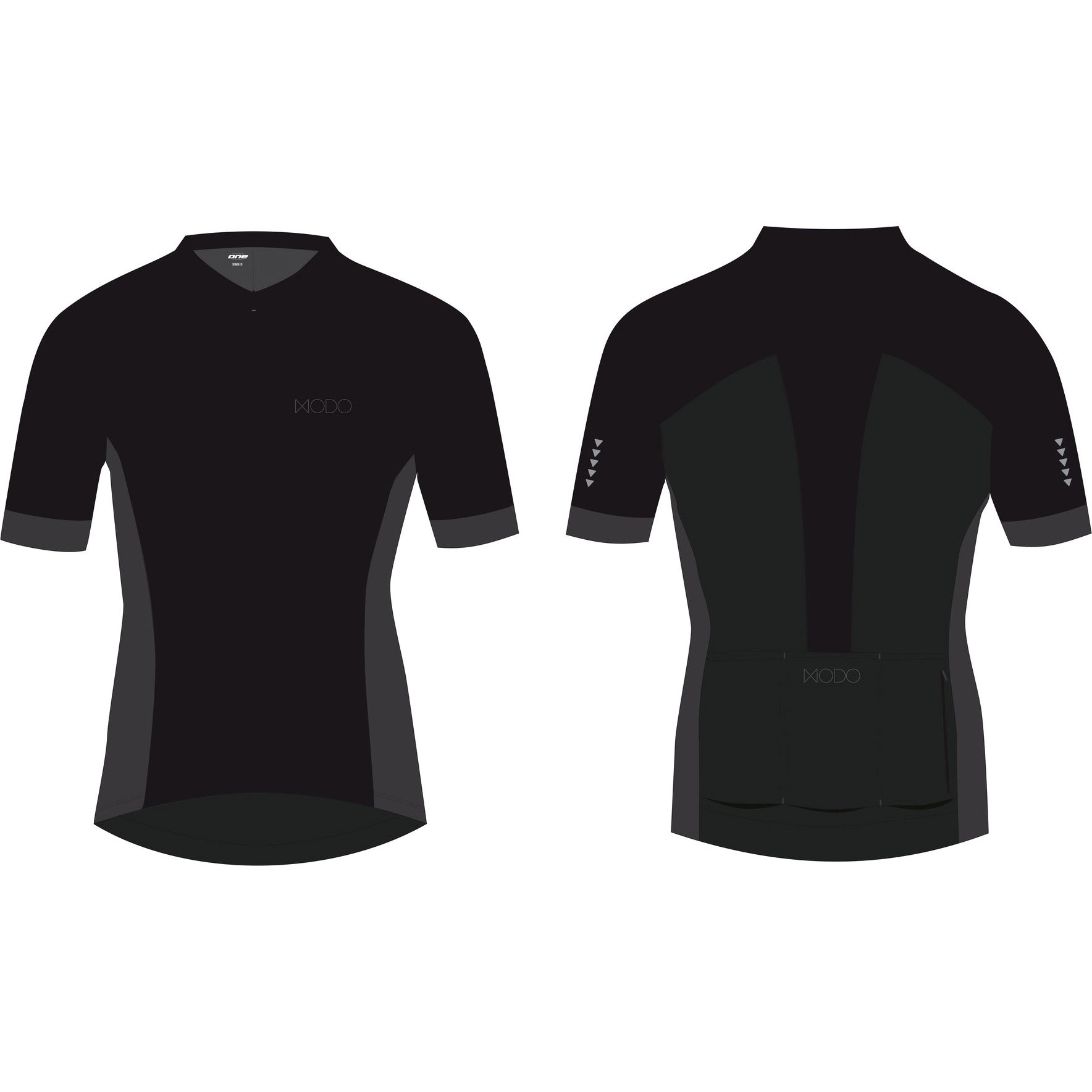 Hochwertiges Modo-Trikot für Damen, Größe S, tiefschwarz
