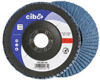 Cibo Fächerschleifscheibe 125mm blau 80 konisch Edelstahl | 10 Stk