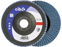 Cibo Fächerschleifscheibe 125mm blau 60 flach Edelstahl | 10 Stk