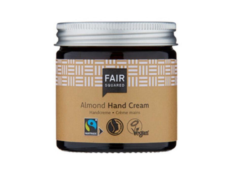 Faire quadratische Handcreme Mandel 50 ml Nullabfall