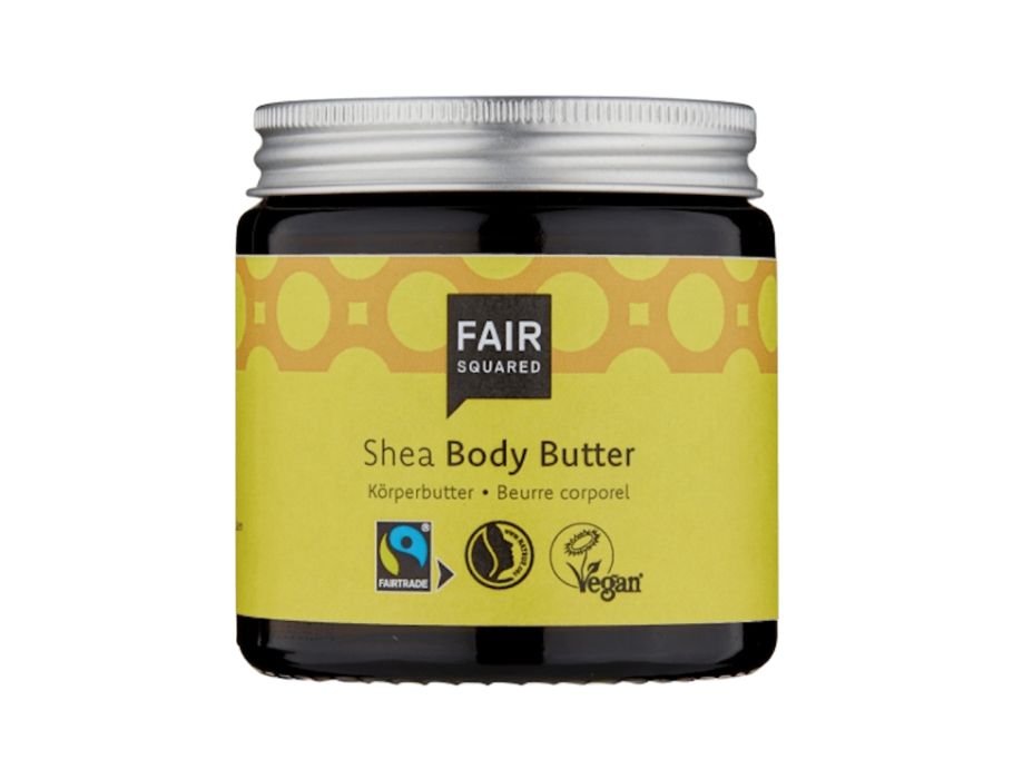 Faire quadratische Körperbutter Shea 100 ml Nullabfall