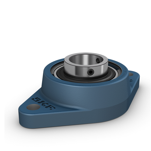 SKF-Lagerblock oval + Sicherungsbolzen