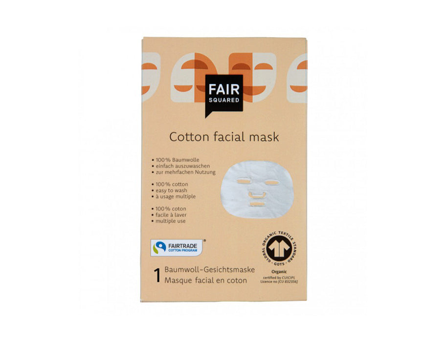 Faire quadratische Baumwollmaske (Stoffmaske)