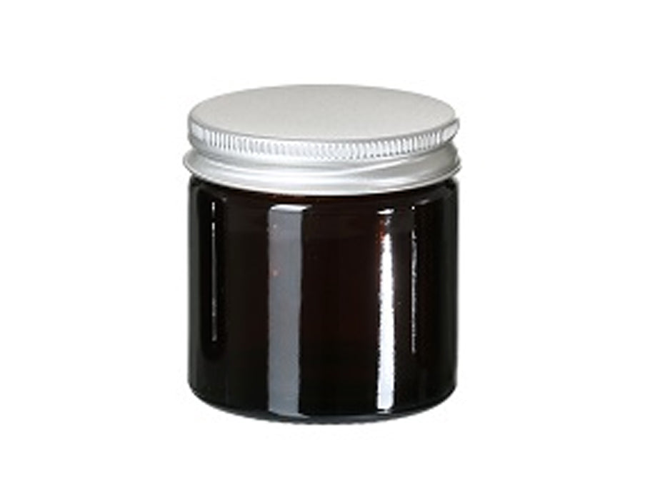 Faires quadratisches Glas mit Deckel leer 60 ml