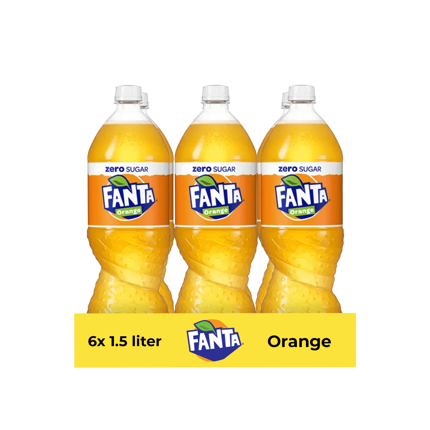 Fanta Zero orange Verschluss (6x 1,5 Liter)