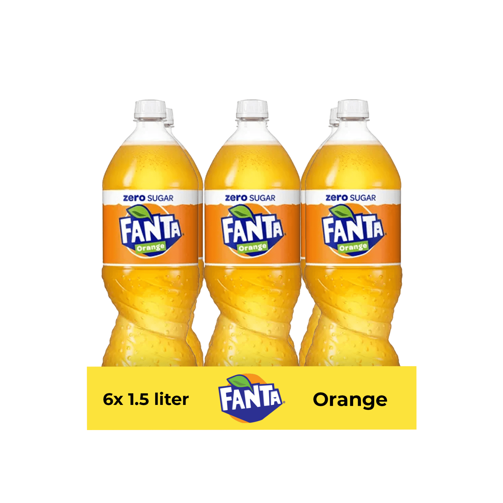Fanta Zero orange Verschluss (6x 1,5 Liter)