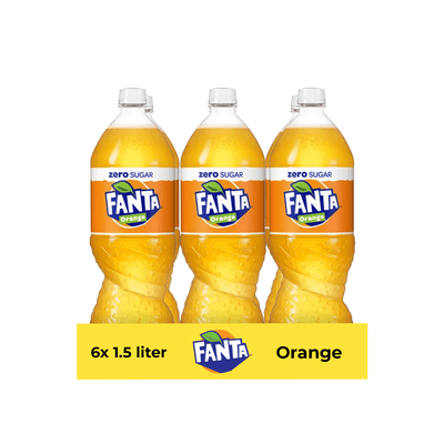 Fanta Zero orange Verschluss (6x 1,5 Liter)