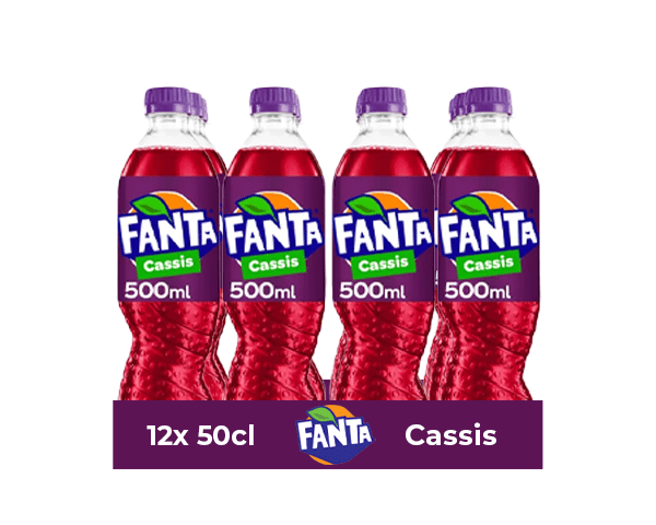Fanta Cassis-Kappe (12x 50cl)