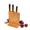 Fiskars Functional Form Bamboo Messerblock mit 3 Messern