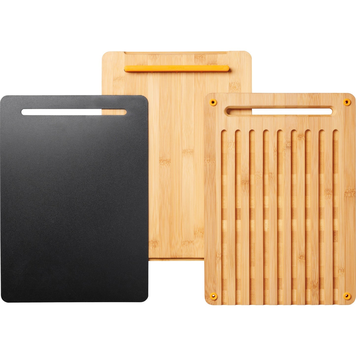 Fiskars Functional Form Set Bambus-Schneidebretter 3er-Set