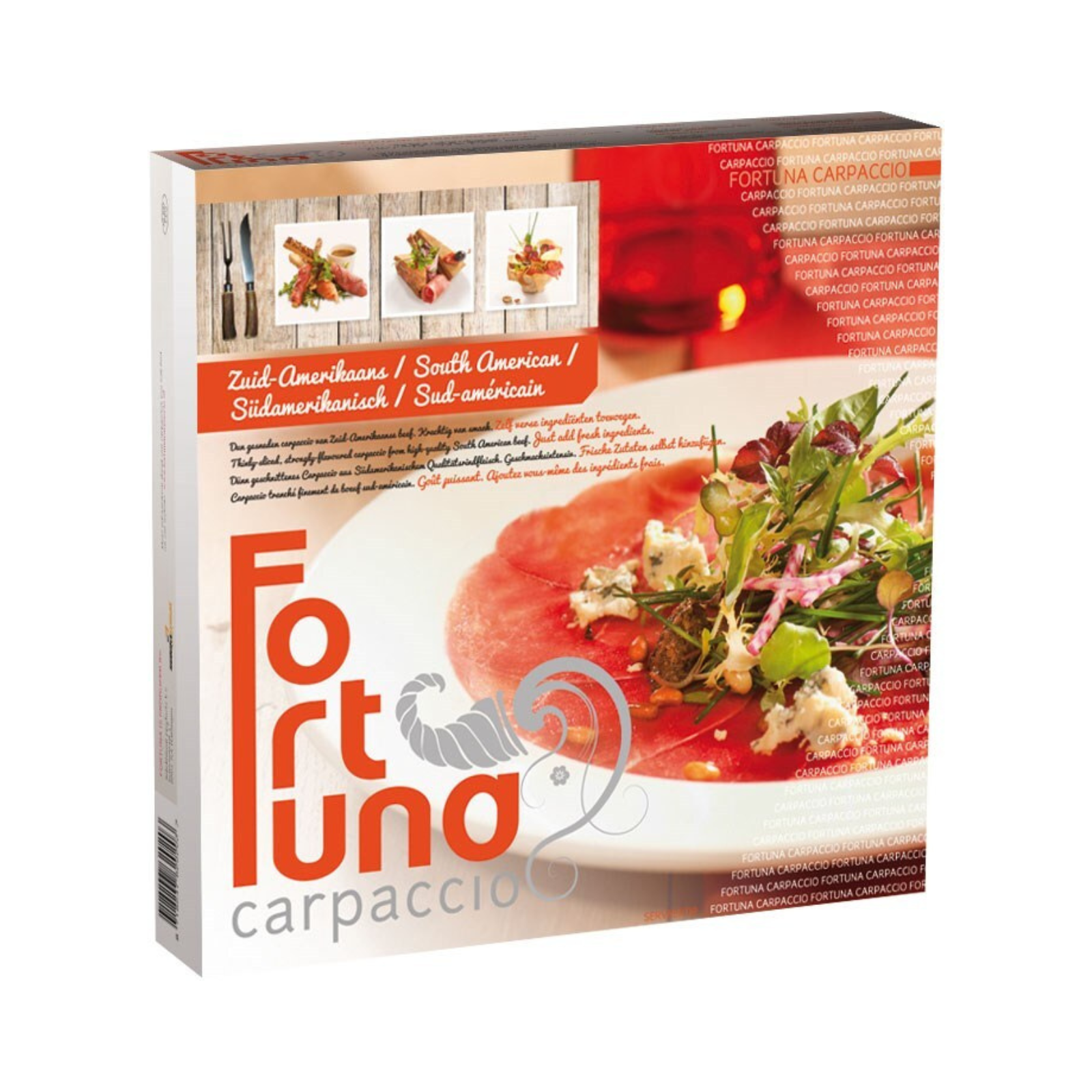 Fortuna Carpaccio vom südamerikanischen Rind (10x 80 gr)