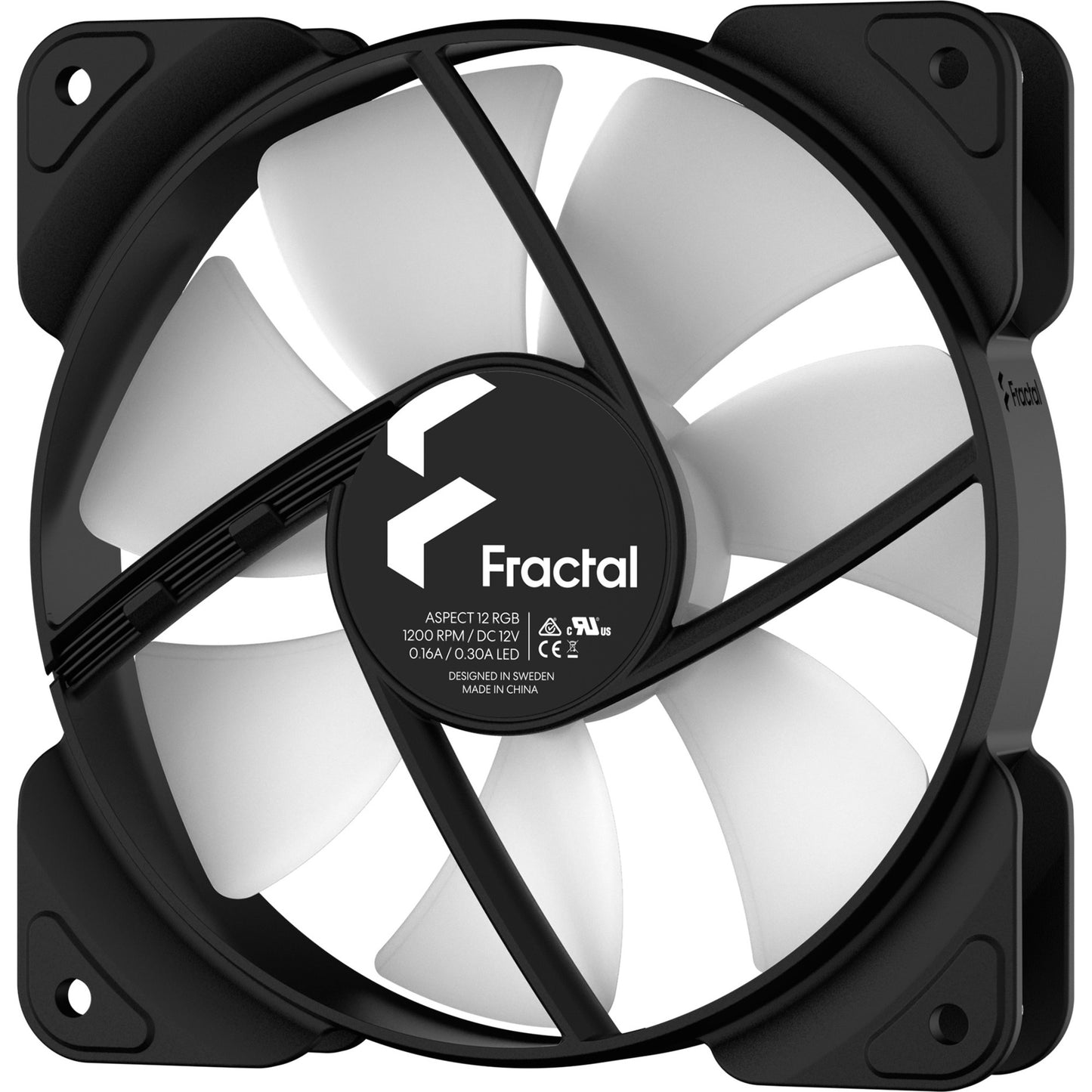 Fraktaler Designaspekt 12 RGB Schwarzer Rahmen 3-Pack