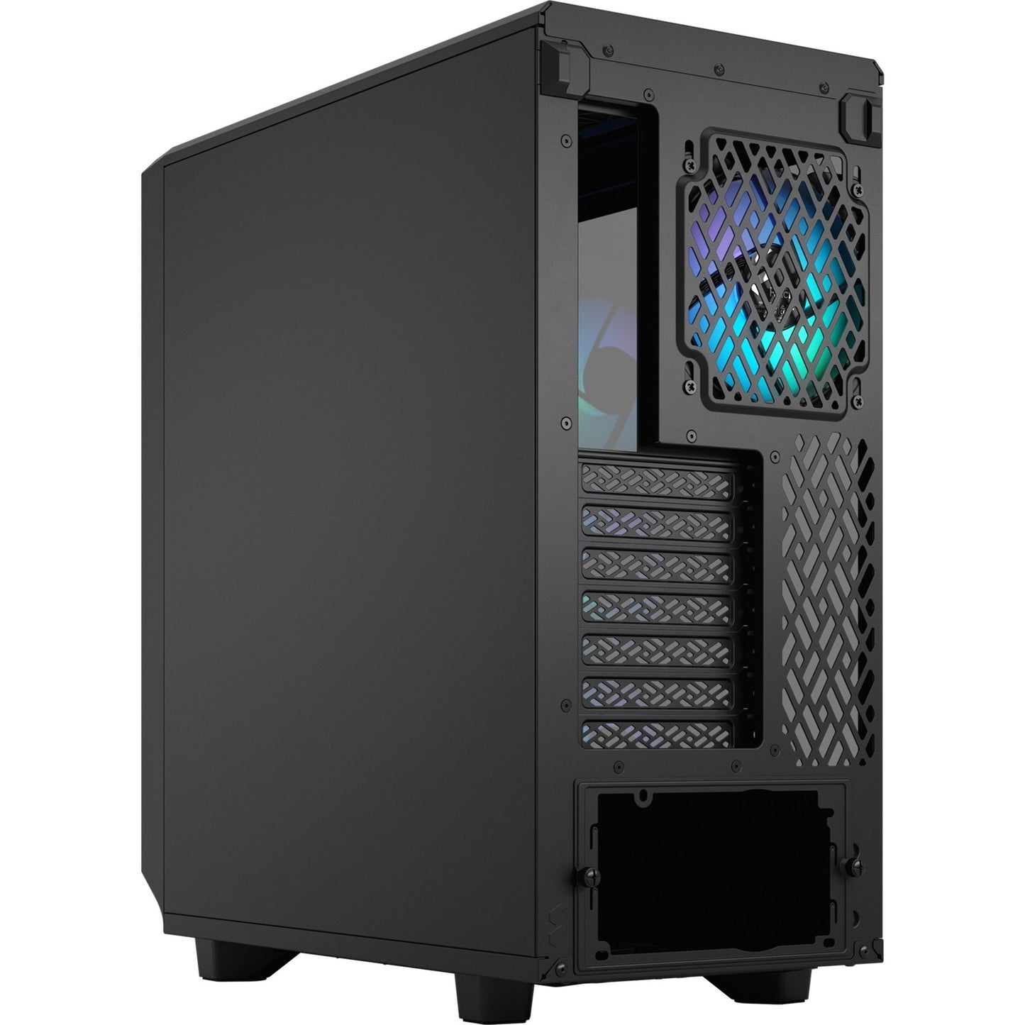 Fraktales Design meshify 2 kompaktes lite rgb schwarz tg leuchtt