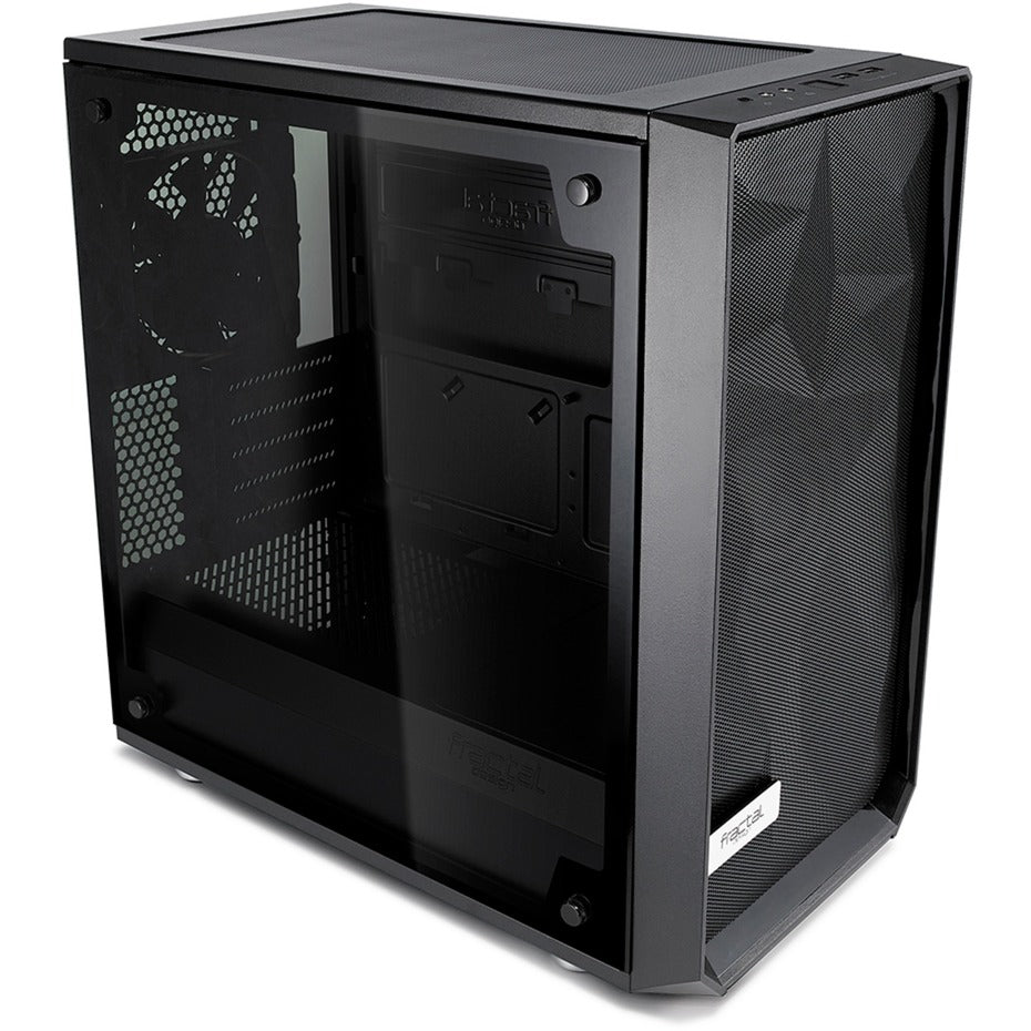 Fraktales Design meshify c Mini dunkelem Temperaturglas
