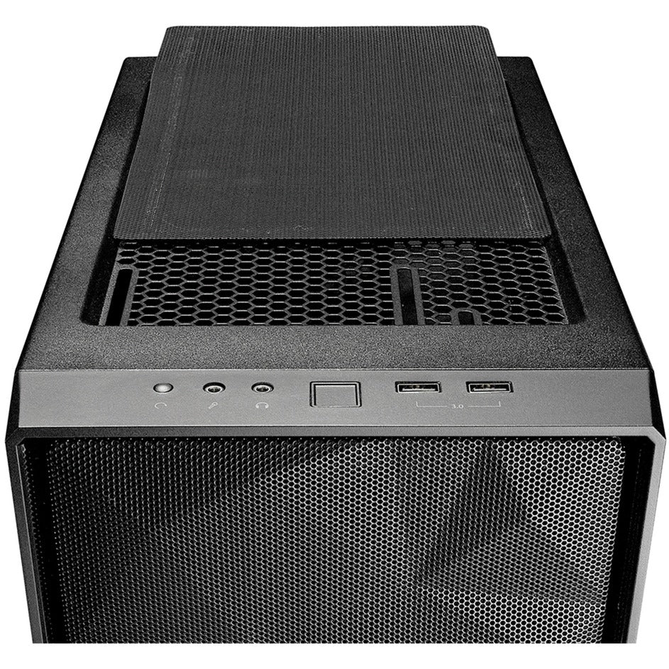 Fraktales Design meshify c Mini dunkelem Temperaturglas