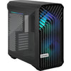 Fraktales Design Torrent kompaktes RGB schwarz TG Light