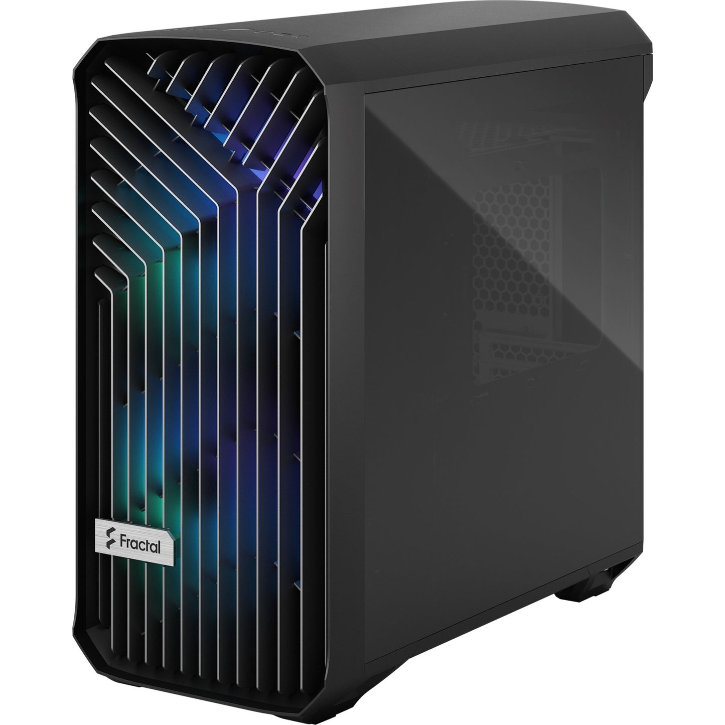 Fraktales Design Torrent kompaktes RGB schwarz TG Light